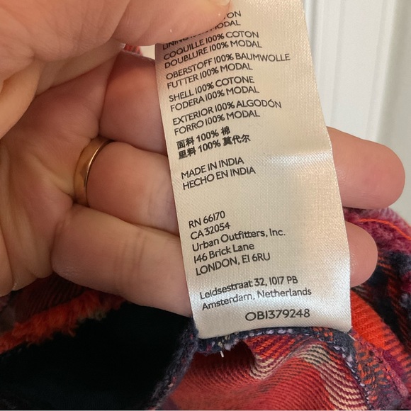 Free People We the Free Moon Bay mixed plaid top - Picture 12 of 13